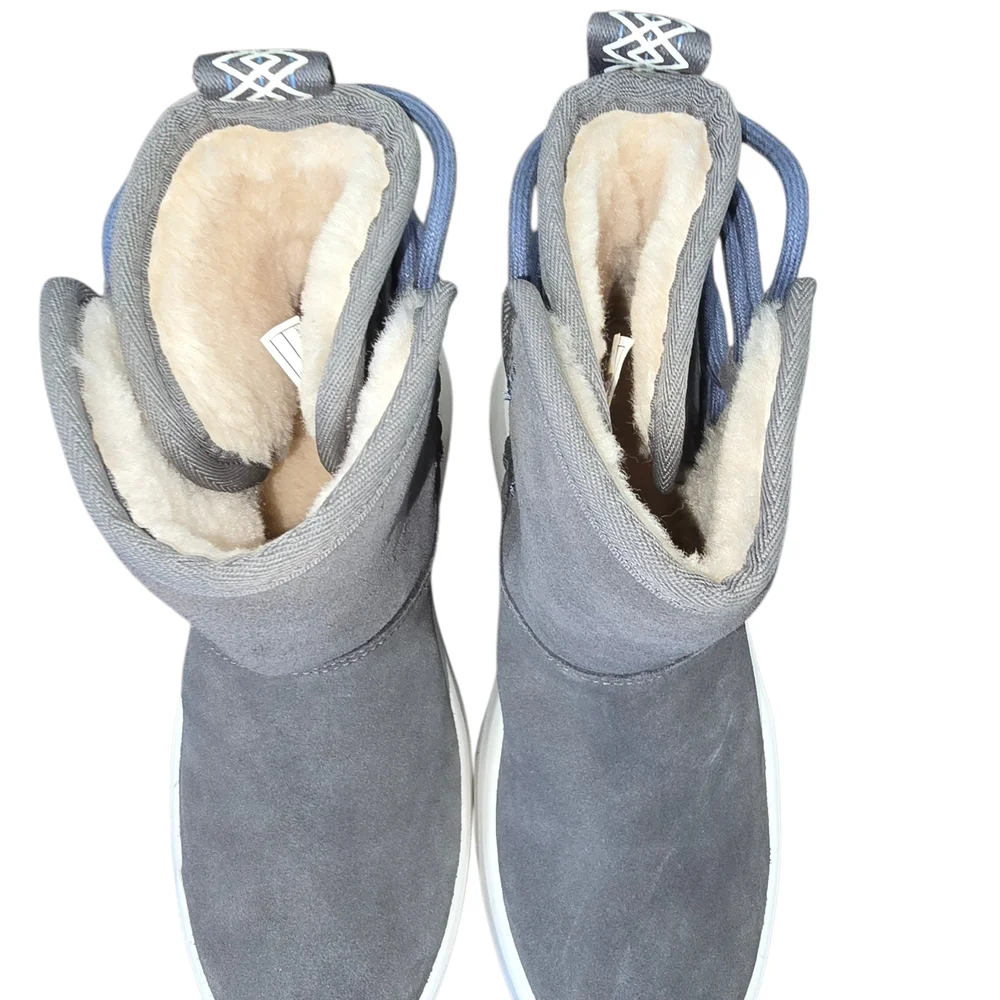 UGG Grey Fur-Lined Footwear.